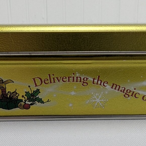 The Swiss Colony Metal Tin Lot of 2 Red Gold Santa Mouse Christmas Square Empty - Picture 11 of 16